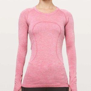 RARE Lululemon Swiftly Tech Long Sleeve Crew Pink